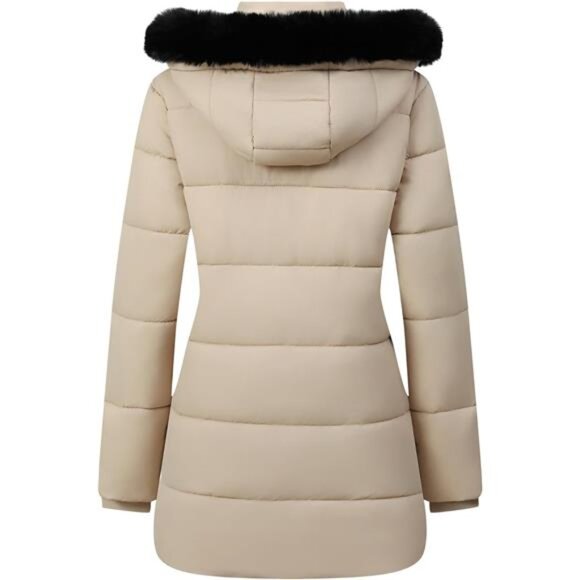 Women's Winter Coat Long Waterproof Parka - Warm Snow Jacket f - Picture 3 of 7